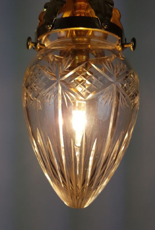 fig 3. Cut Crystal Pineapple Ceiling Light