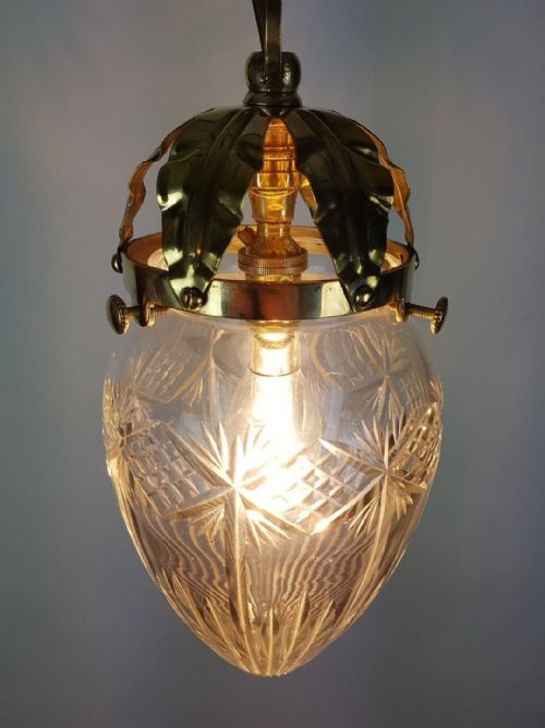 fig 4. Cut Crystal Pineapple Ceiling Light