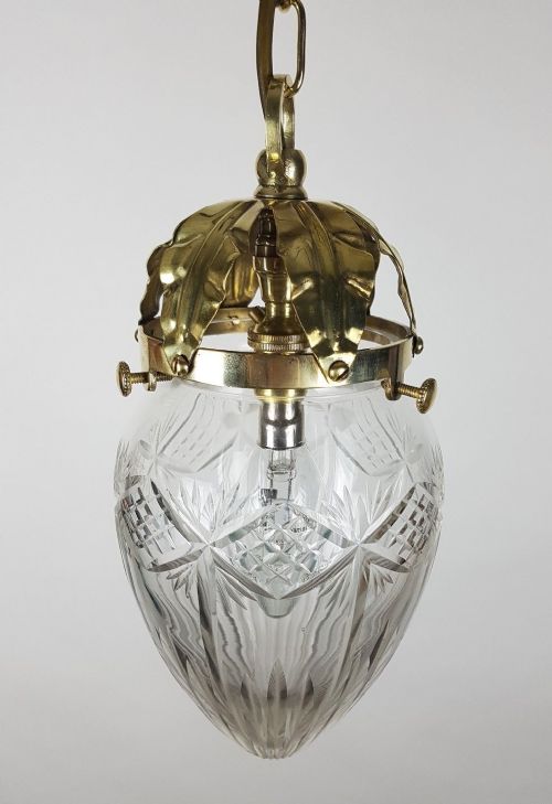 fig 6. Cut Crystal Pineapple Ceiling Light