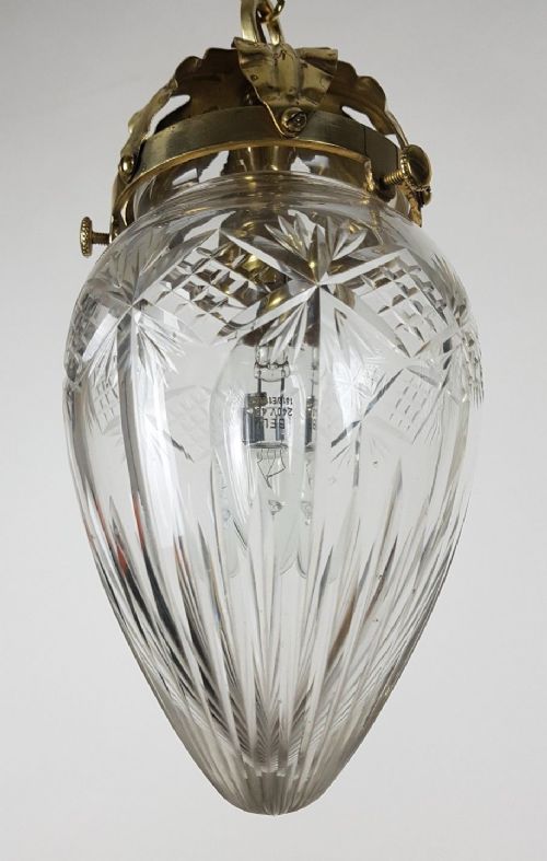 fig 7. Cut Crystal Pineapple Ceiling Light