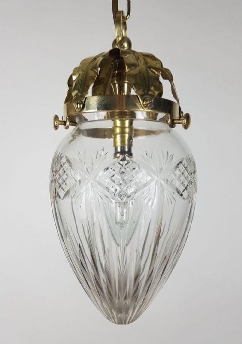 fig 8. Cut Crystal Pineapple Ceiling Light