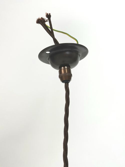 c1920 French Holophane Pagoda Ceiling Light (No 1 of 3 available) View VIII