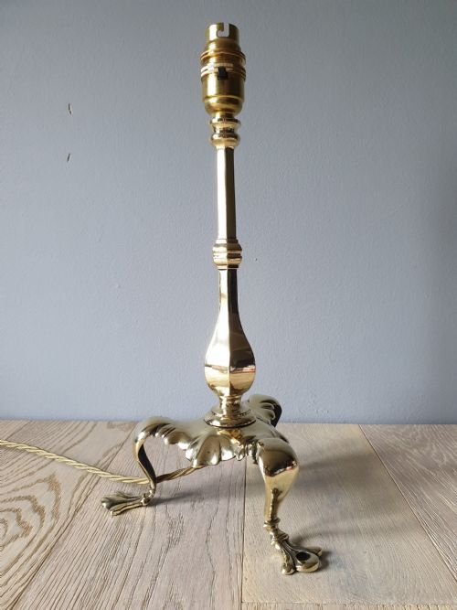 Faraday & Son Pullman Brass Table Lamp, Rewired and Pat Tested