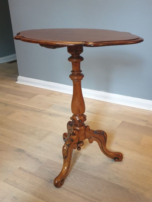 Victorian Walnut Tripod Table; C1880