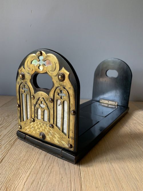 Fine Victorian Coromandel Book Slide