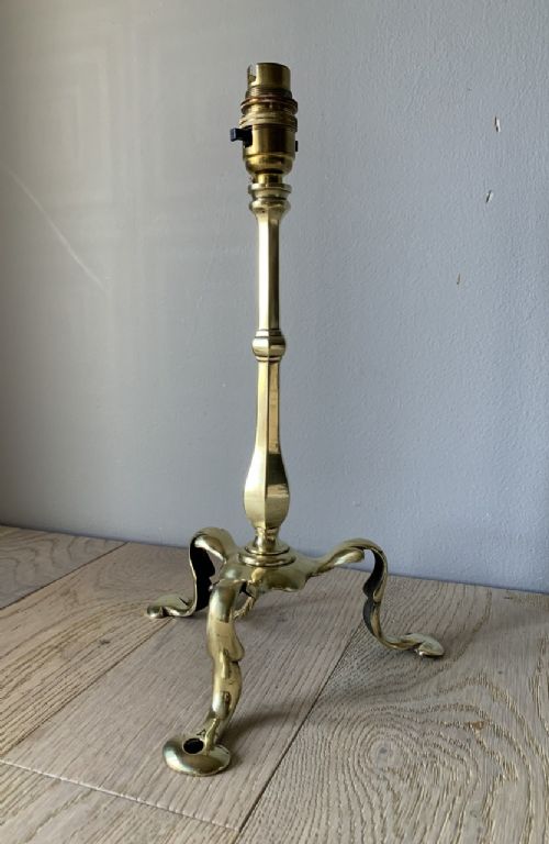 Faraday & Sons Reg Marked Brass Pullman Table Lamp, Rewired and Pat Tested