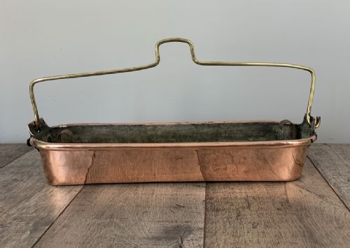 Victorian Copper Fish Kettle, Planter