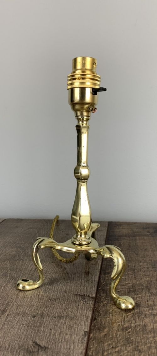 Rare Miniature Brass Pullman Table Lamp, Rewired and Pat Tested