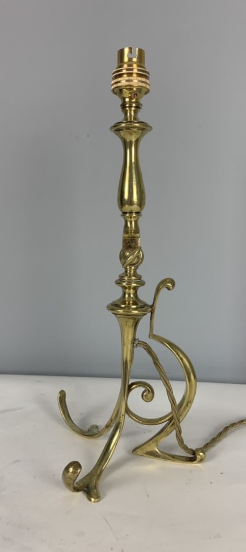 Adjustable Benson Style Brass Table Lamp, Rewired and Pat Tested