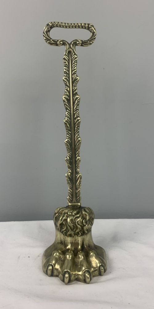 Regency Claw Foot Brass Doorstop Door Stop Door Porter