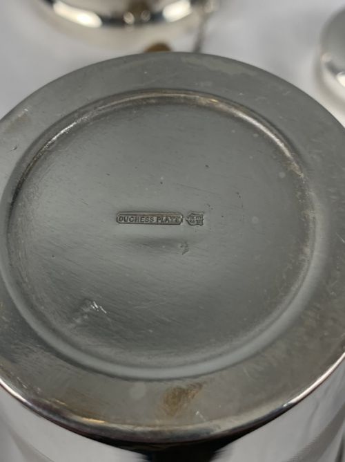 fig 1. Jumbo Art Deco Silver Plated Cocktail Shaker, 1 Pint, by Dutchess Plate