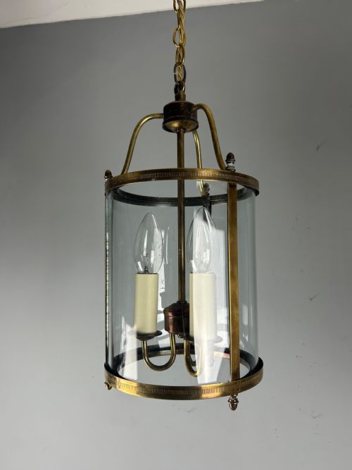 French Triple Light Antique Lantern, Rewired