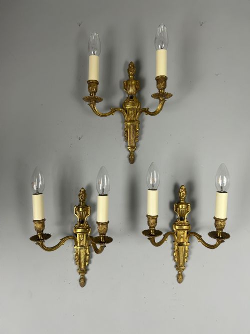 Set Is Classical French Brass Wall Lights