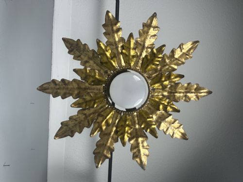 French Starburst Ceiling Light, Rewired