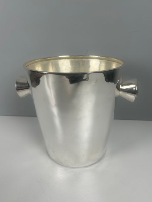 Art Deco Silver Plated Champagne Ice Bucket by Krupp Milano, Italy
