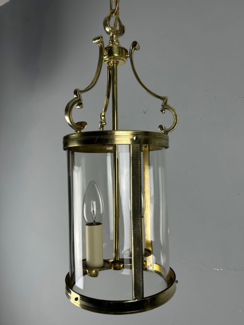 French Polished Brass Twin Light Lantern