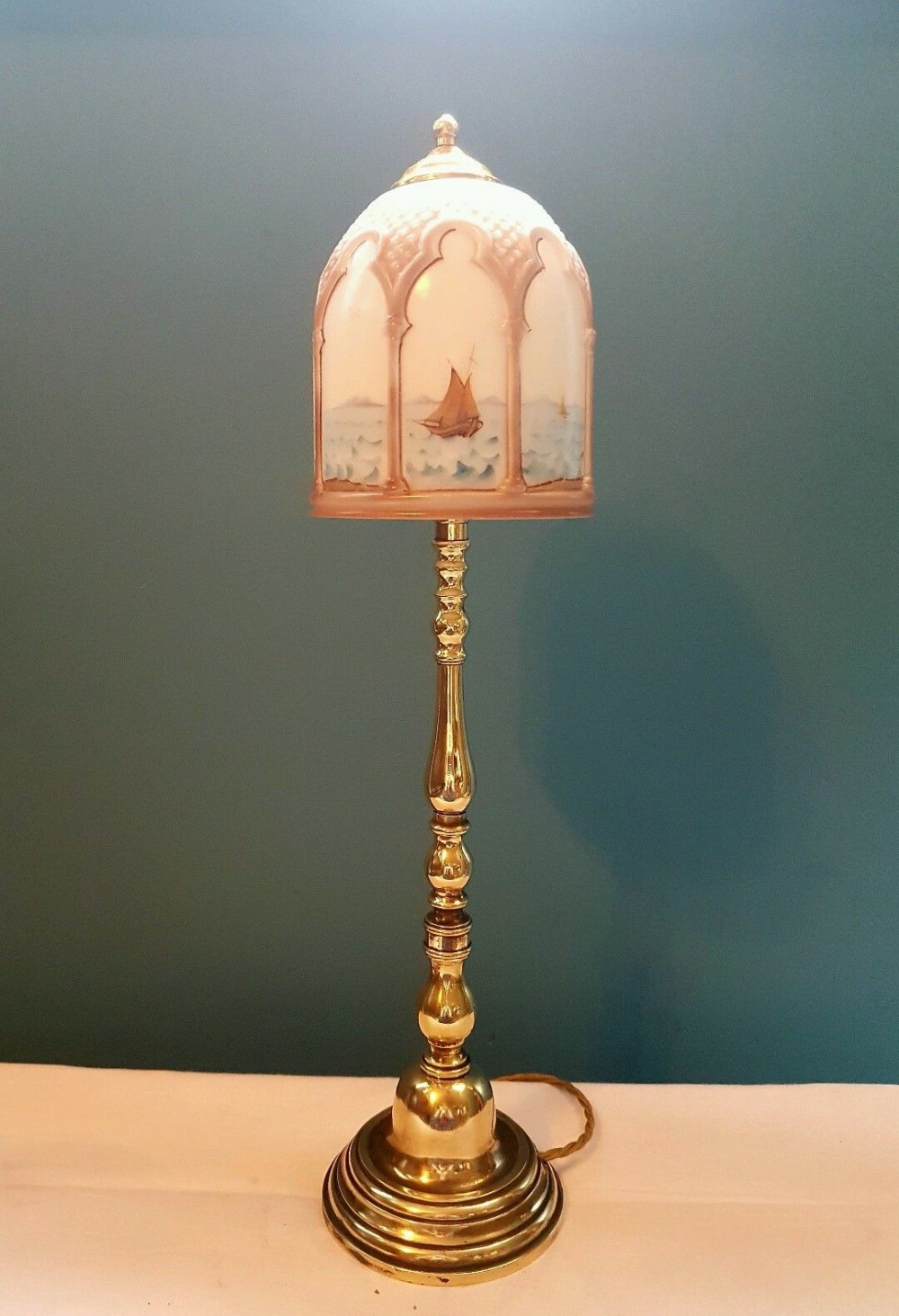 C1910 Brass Table Lamp