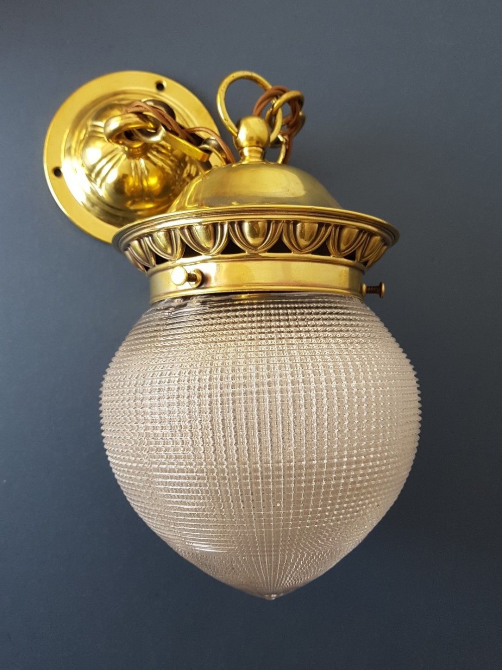 Holophane Ceiling Light with Registration Mark on Gallery