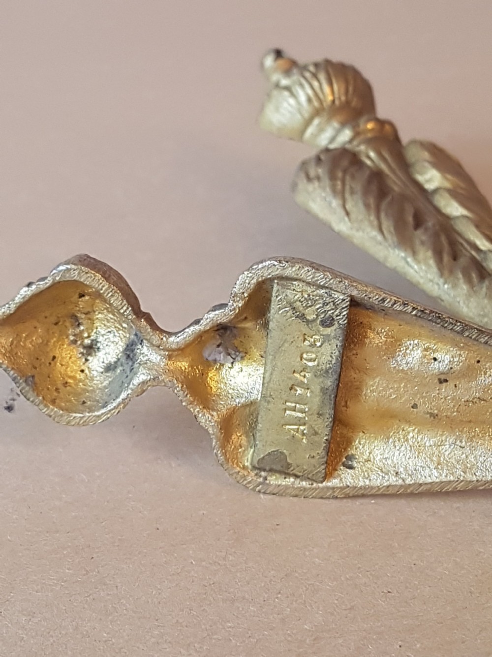 Pair of French Gilded Brass Curtain Tie Backs; c1900 View VI