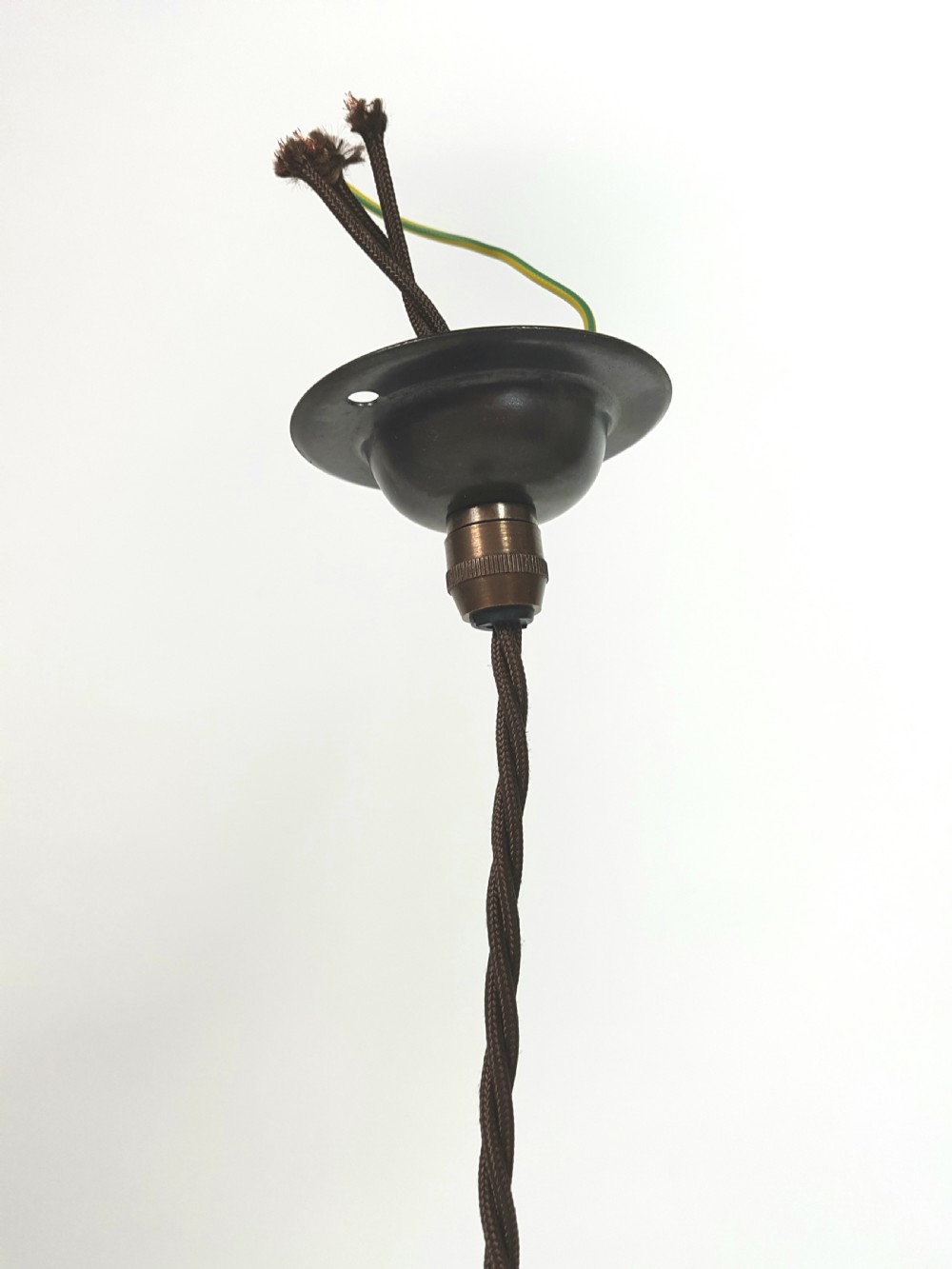 c1920 French Holophane Pagoda Ceiling Light (No 1 of 6 available) View VIII