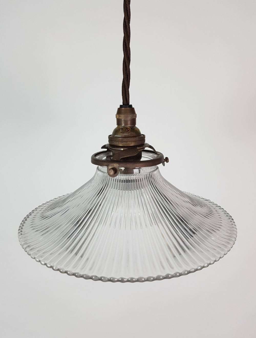 c1920 French Holophane Pagoda Ceiling Light (No 1 of 6 available) View IX