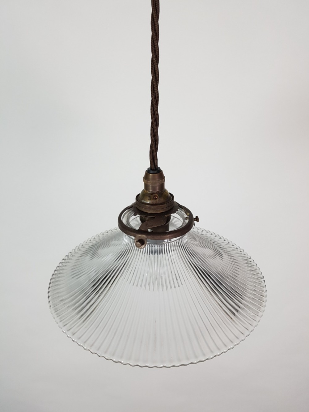 c1920 French Holophane Pagoda Ceiling Light (No 3 of 3 available) View III