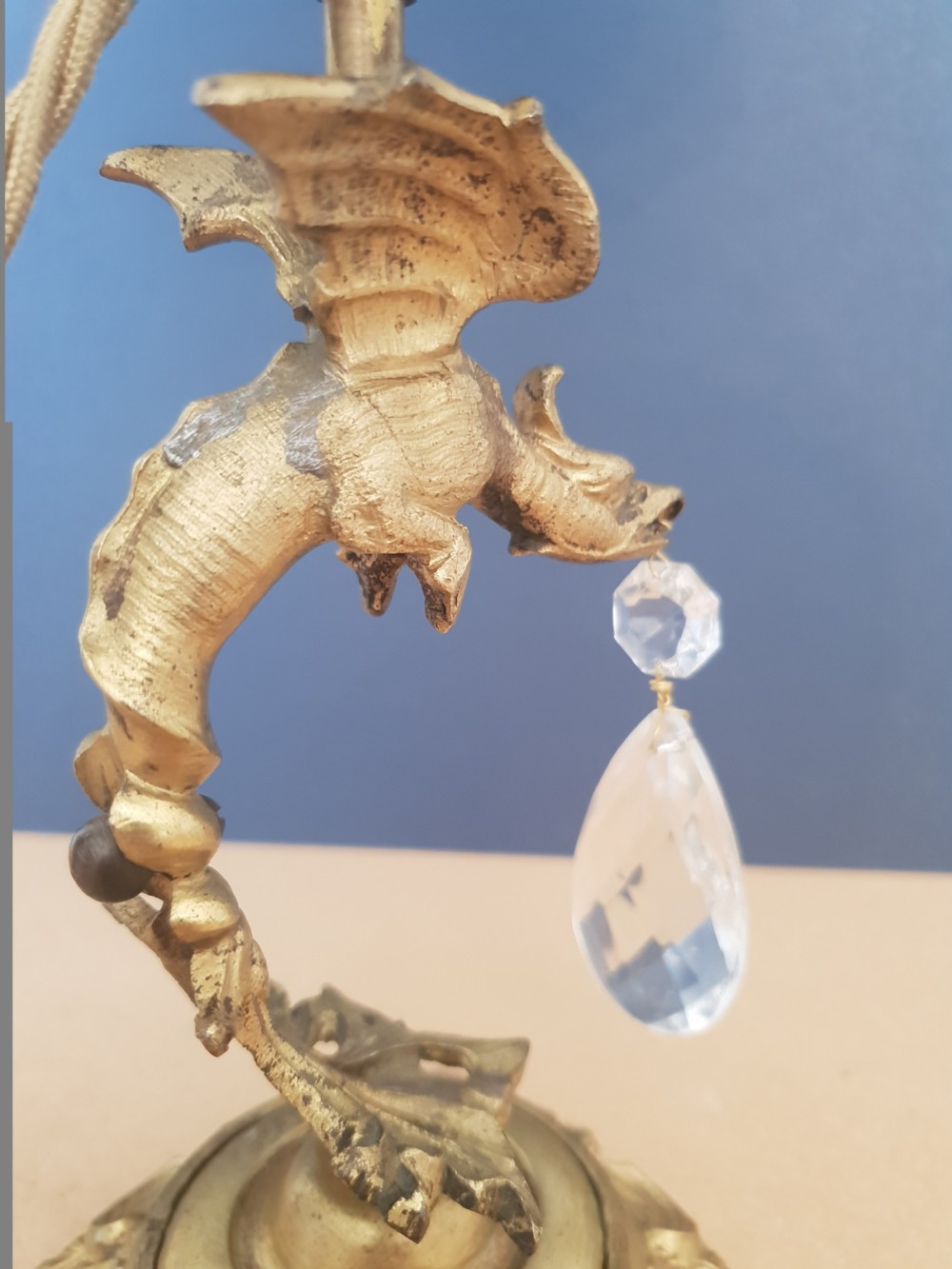 Small Dragon Table Lamp, Rewired and PAT tested  View V