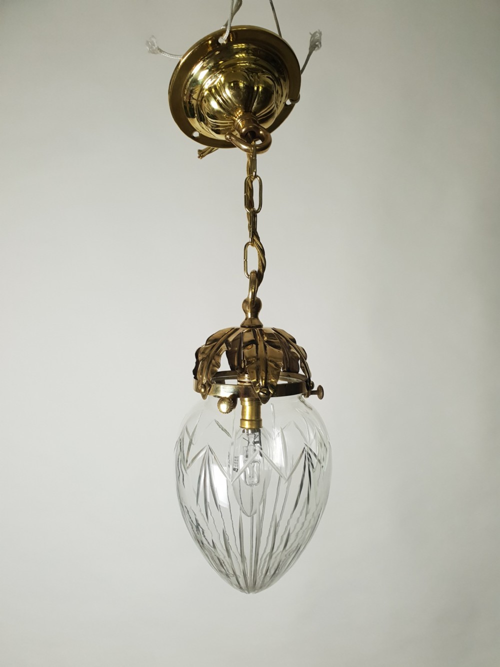 No 2 of 3 Edwardian Ceiling Lights, Rewired  View V