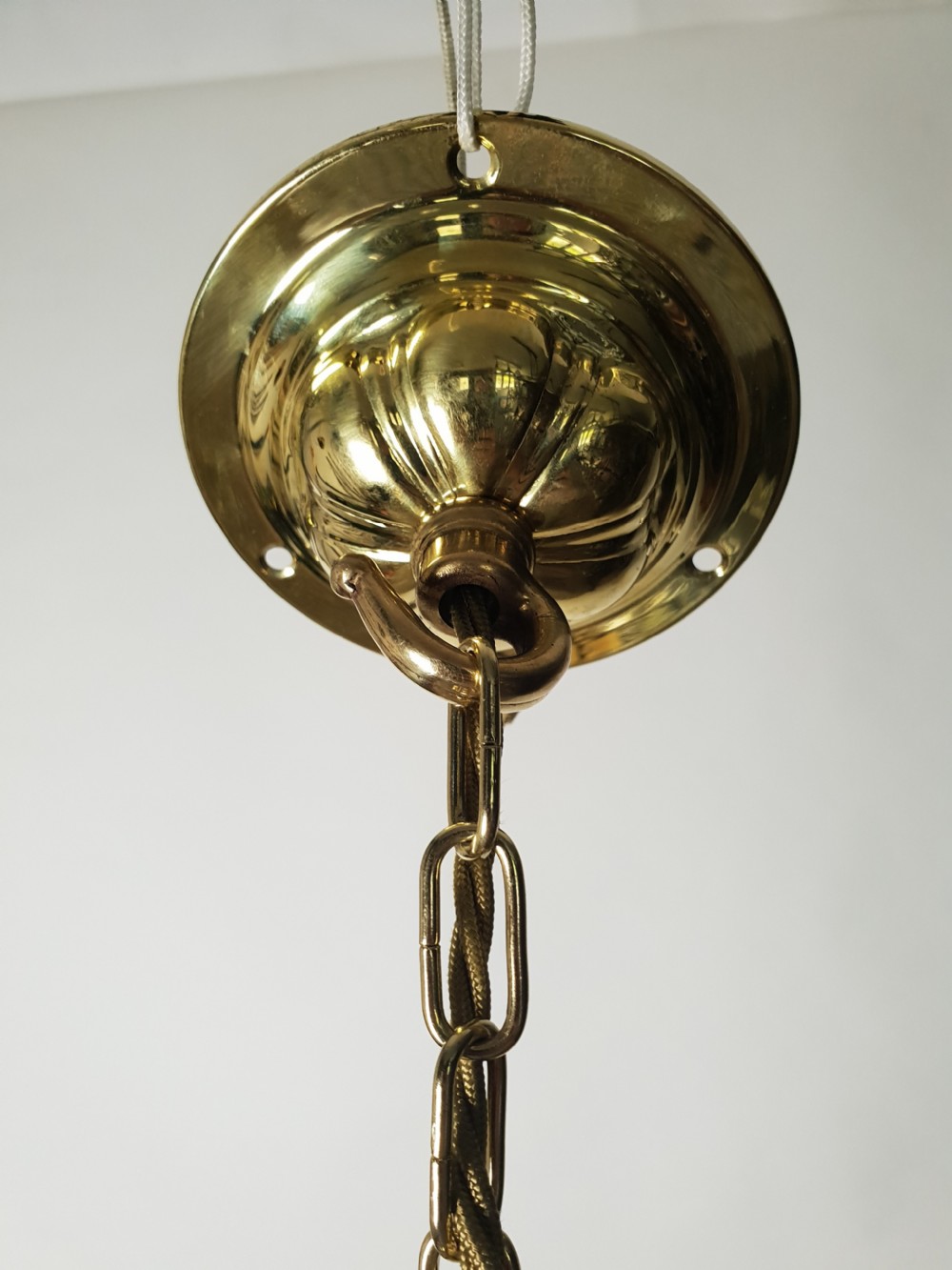 No 3 of 3 Edwardian Ceiling Lights, Rewired  View VI