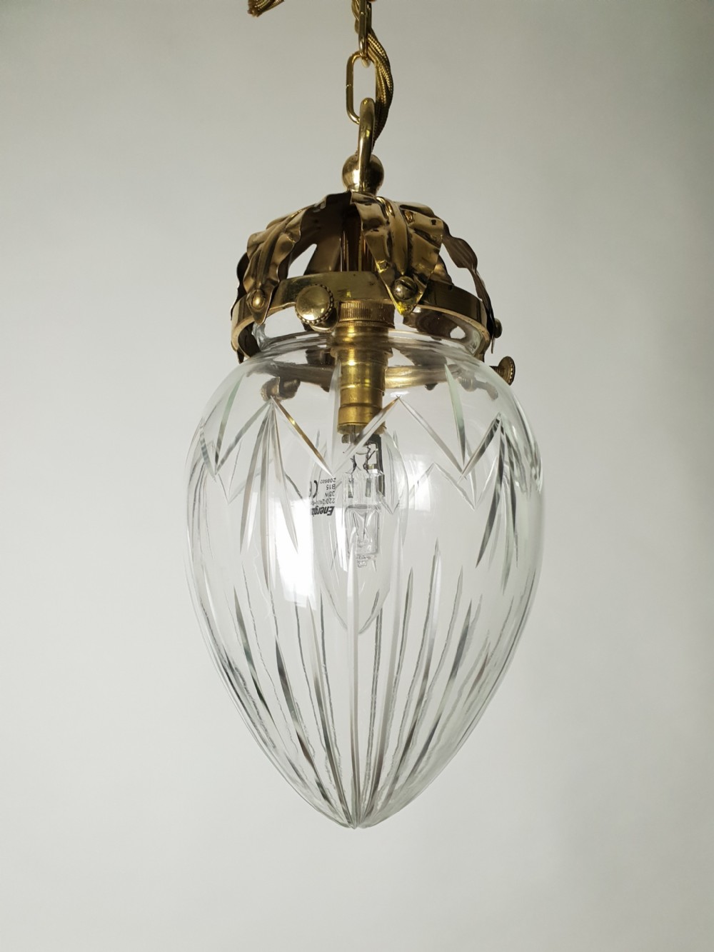 No 3 of 3 Edwardian Ceiling Lights, Rewired  View VIII