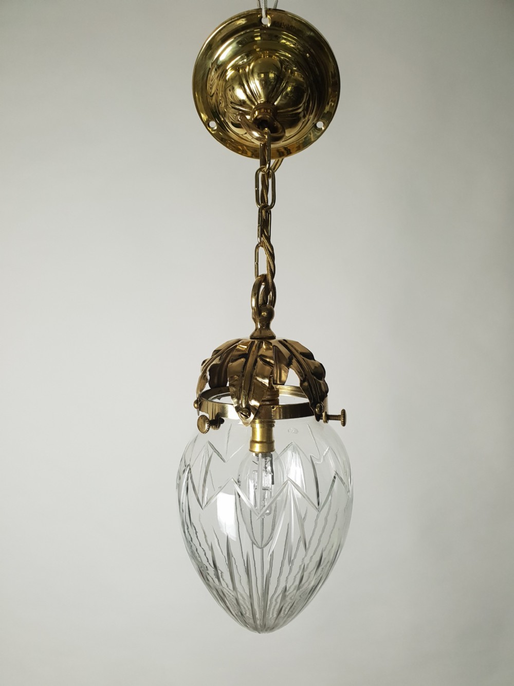 No 3 of 3 Edwardian Ceiling Lights, Rewired  View X