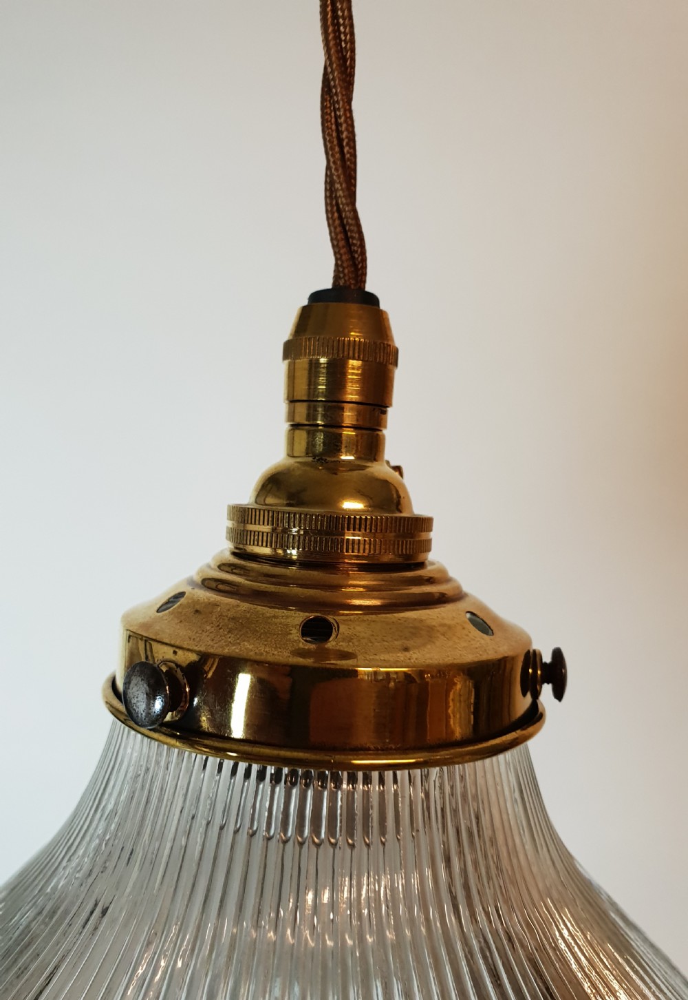 Single Holophane Ceiling Light,  Rewired  View III