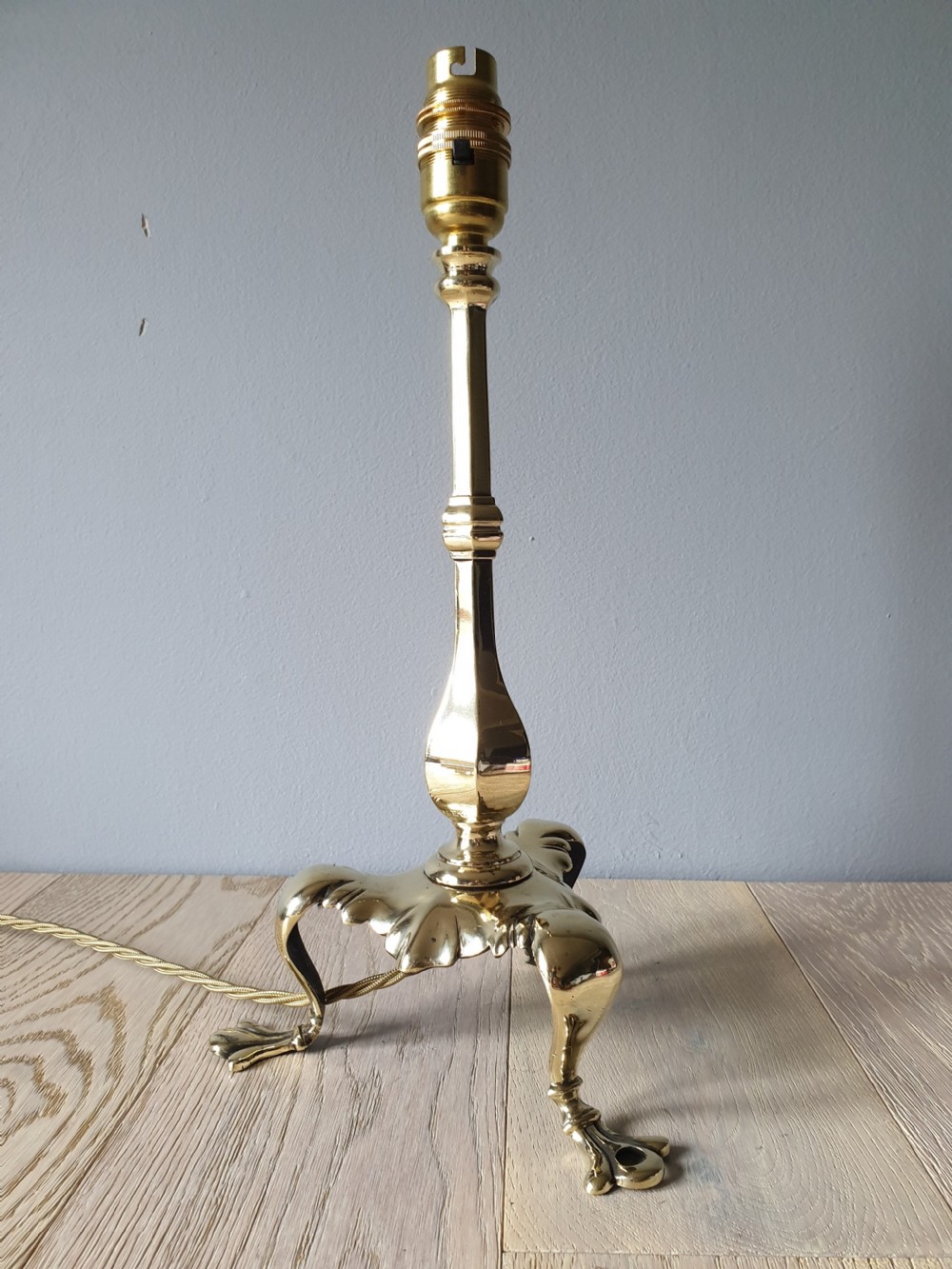 Faraday & Son Pullman Brass Table Lamp, Rewired and PAT tested 