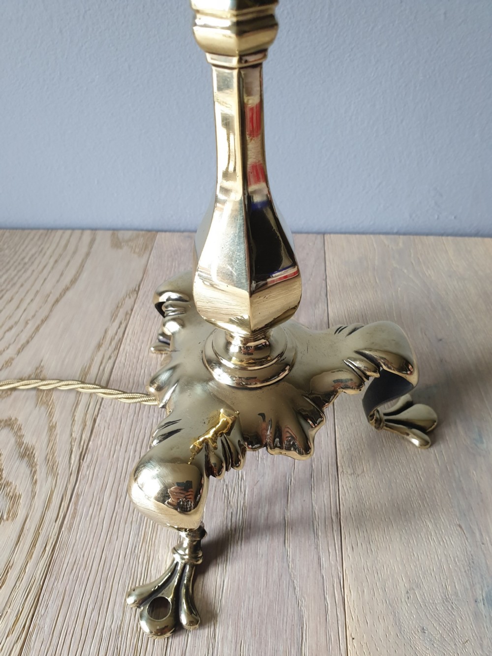 Faraday & Son Pullman Brass Table Lamp, Rewired and PAT tested  View II