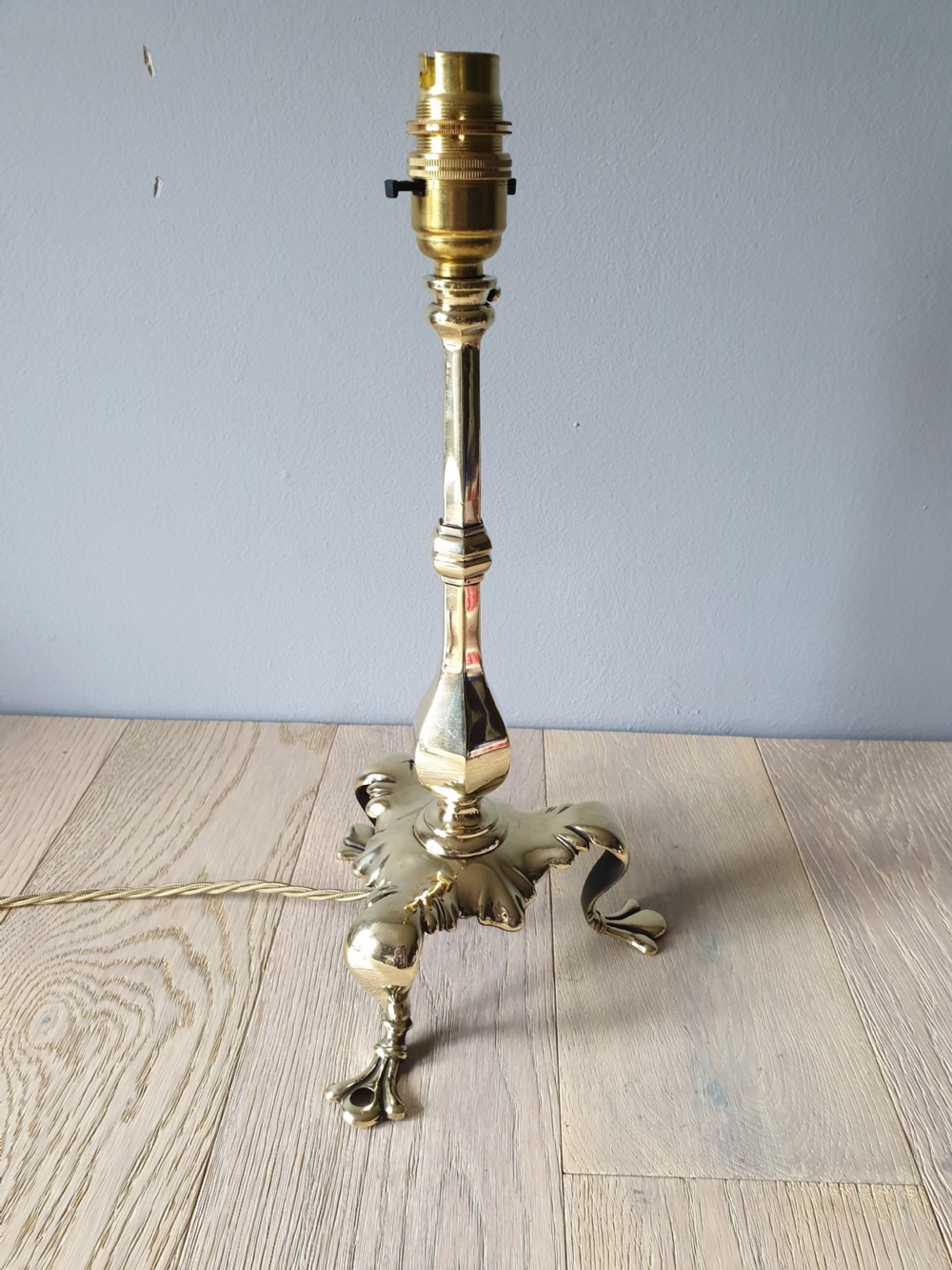 Faraday & Son Pullman Brass Table Lamp, Rewired and PAT tested  View III