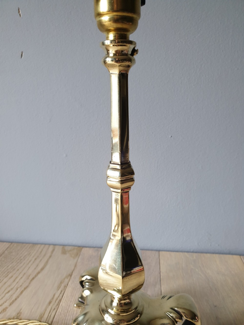 Faraday & Son Pullman Brass Table Lamp, Rewired and PAT tested  View VII