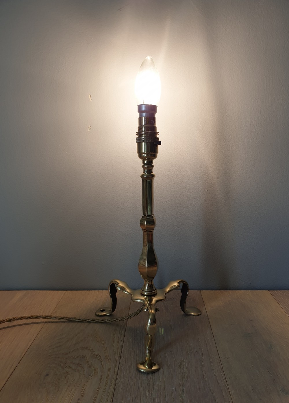 Brass Pullman Table Lamp, one of a collection. Rewired and PAT tested  View VII