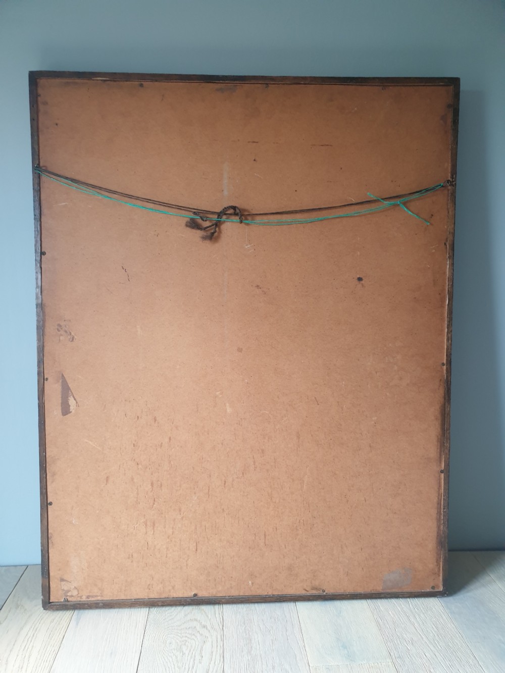 Large Victorian Tapestrie Needlework in Original Oak Frame  View X