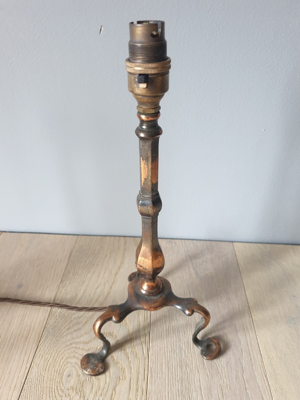 Pair of Bronzed Copper Pullman Table Lamps View III
