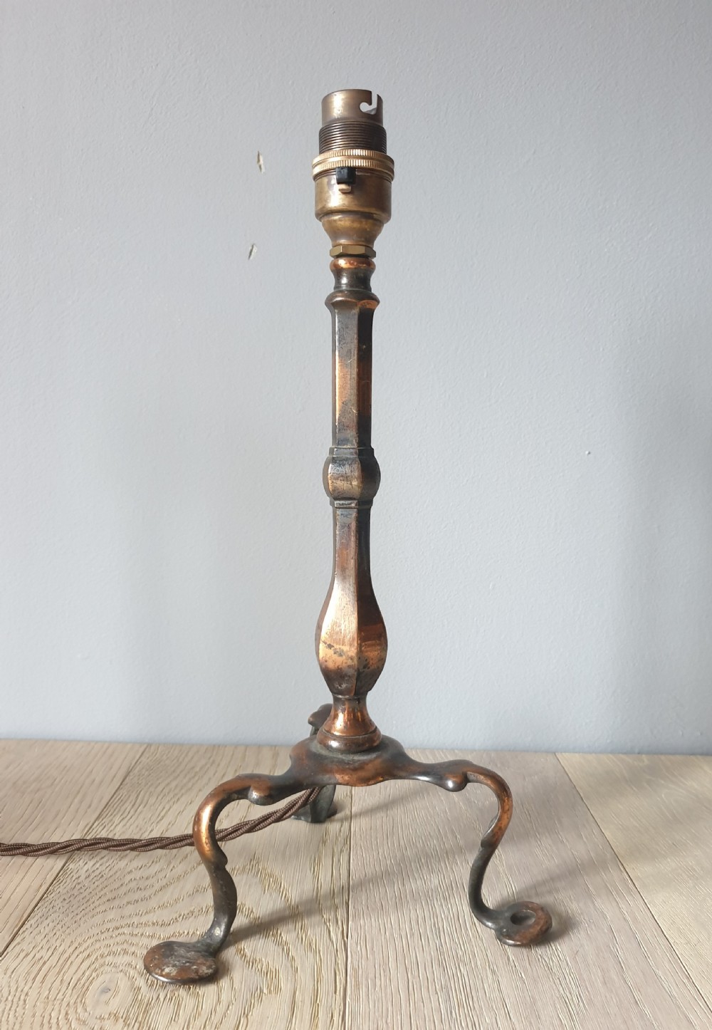 Pair of Bronzed Copper Pullman Table Lamps View IV