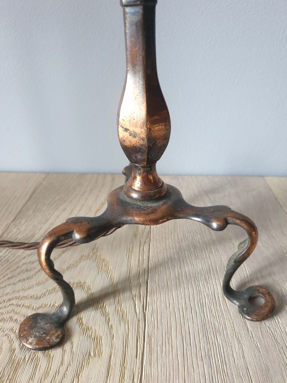 Pair of Bronzed Copper Pullman Table Lamps View VII
