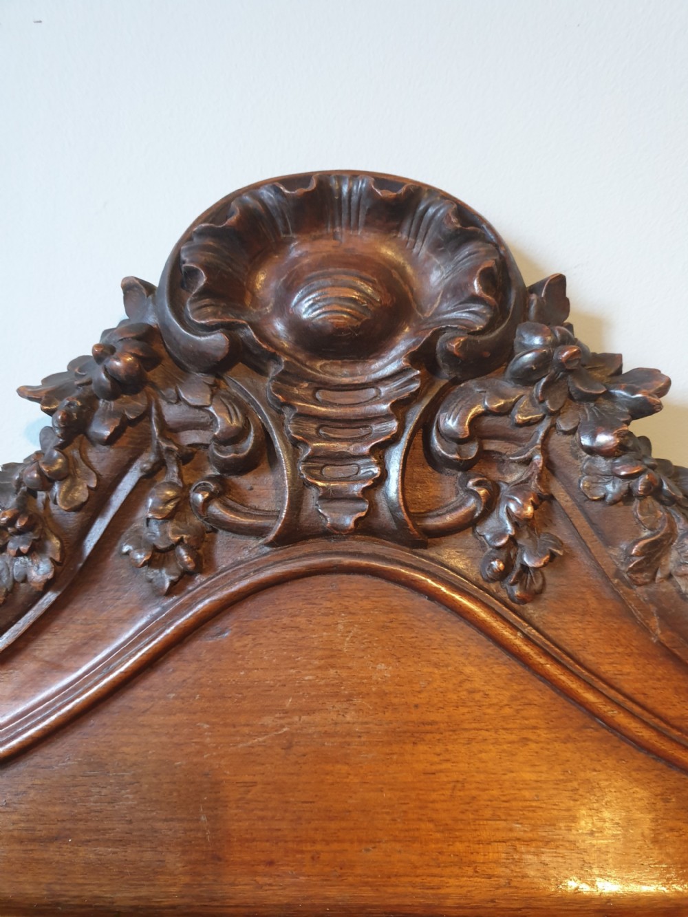 Victorian Mahogany Coat Rack Hook Shelf View II