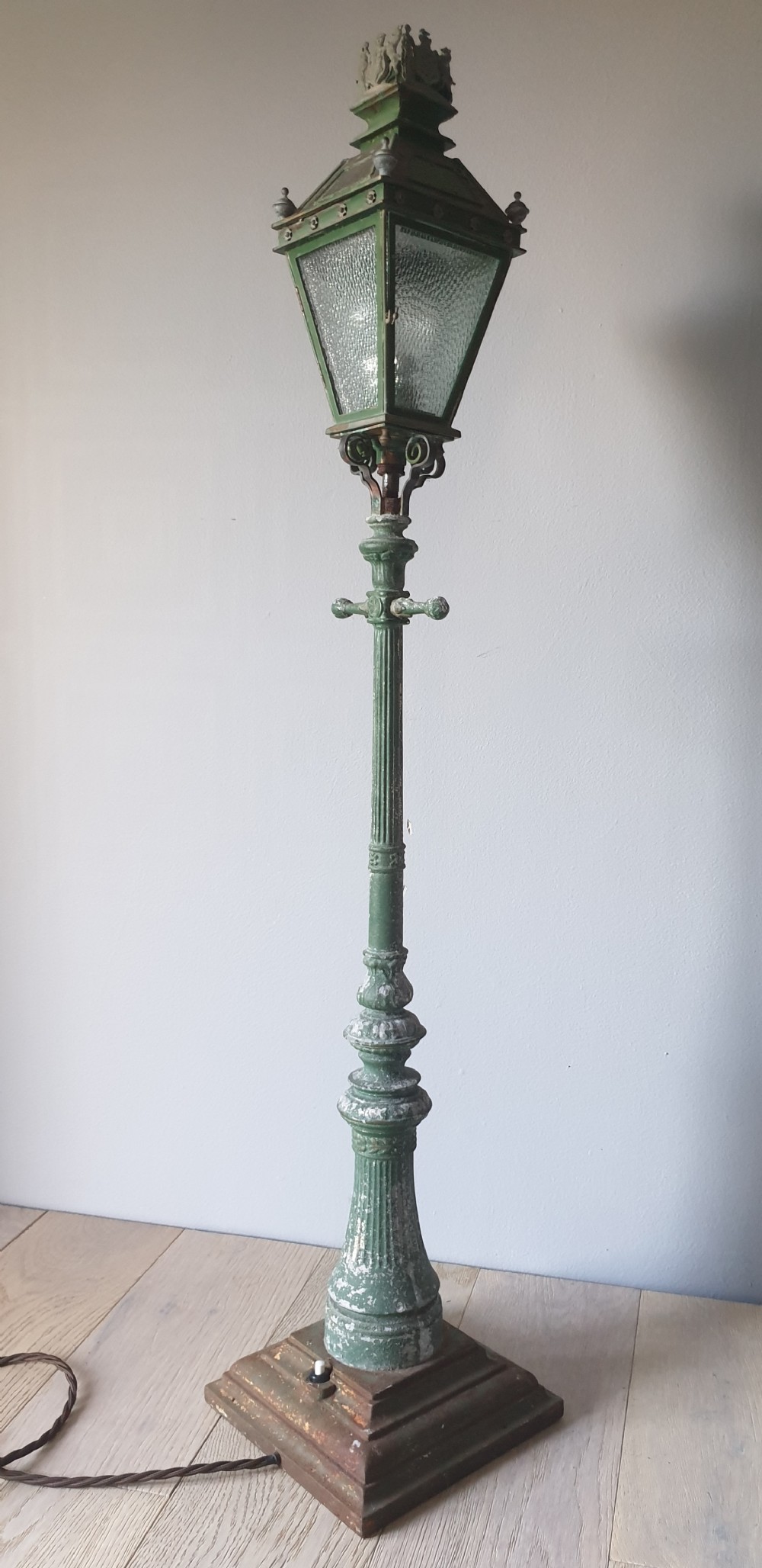 Edinburgh Cast Street Lantern Table Lamp, Rewired and PAT tested 