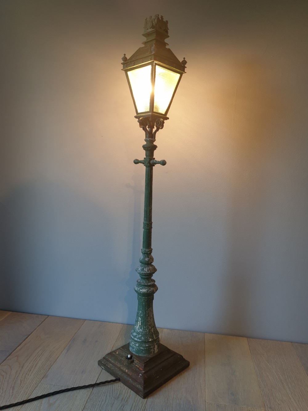 Edinburgh Cast Street Lantern Table Lamp, Rewired and PAT tested  View III