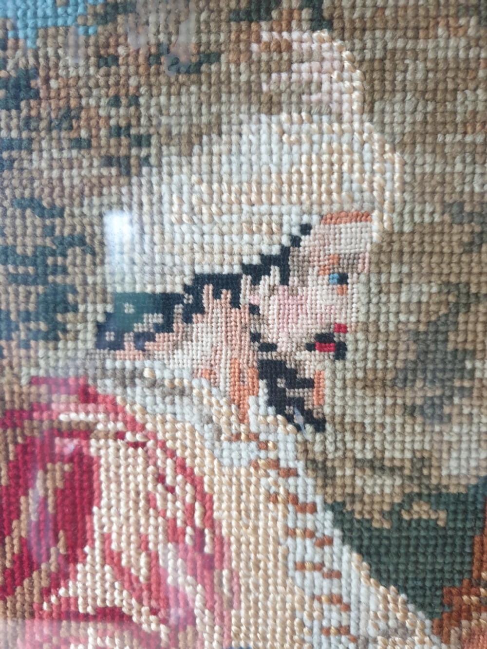 c1900 Biblical Tapestry Framed  View VII
