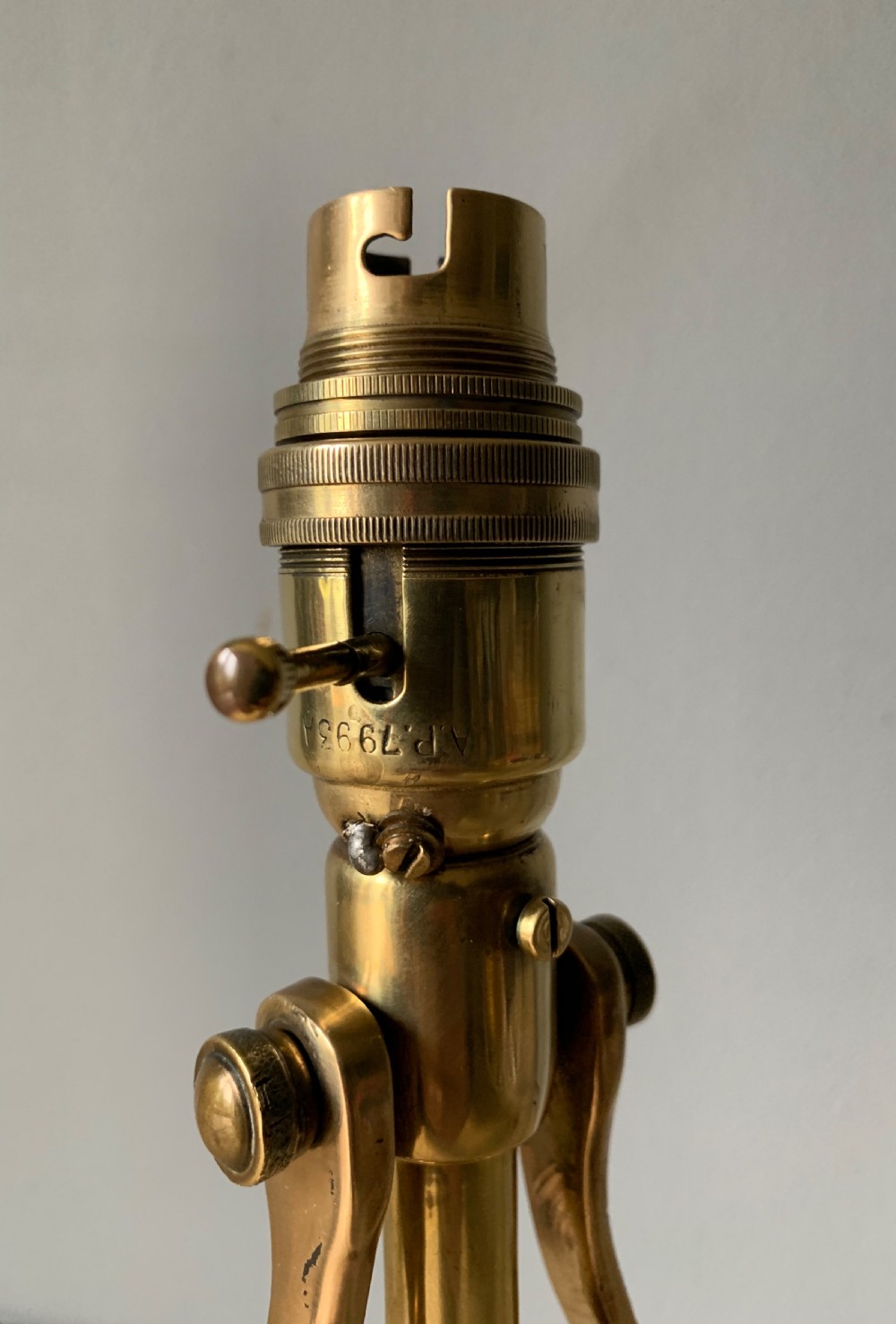Electrolier Montreal Brass Ships Gimbal Desk Table Wall Lamp, Rewired and Pat tested  View VII