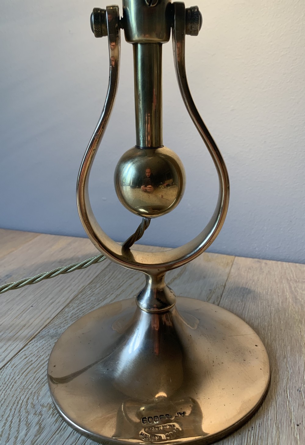 Electrolier Montreal Brass Ships Gimbal Desk Table Wall Lamp, Rewired and Pat tested  View IX