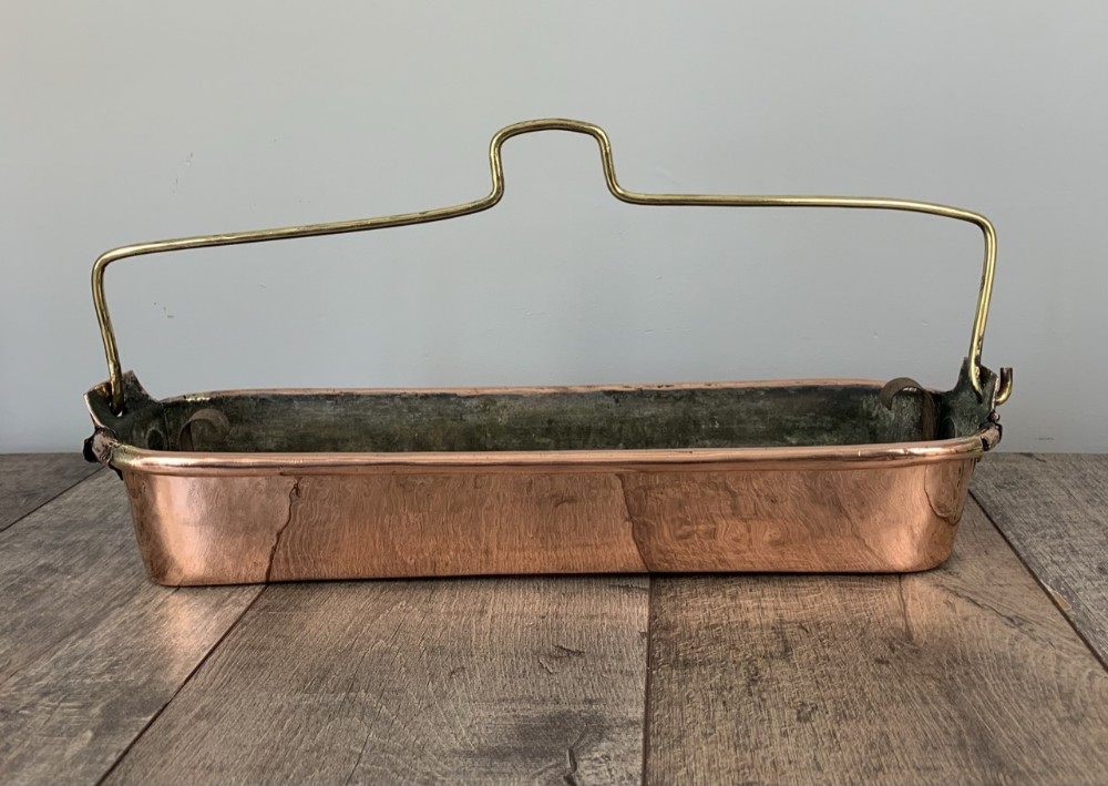 Victorian Copper Fish Kettle, Planter