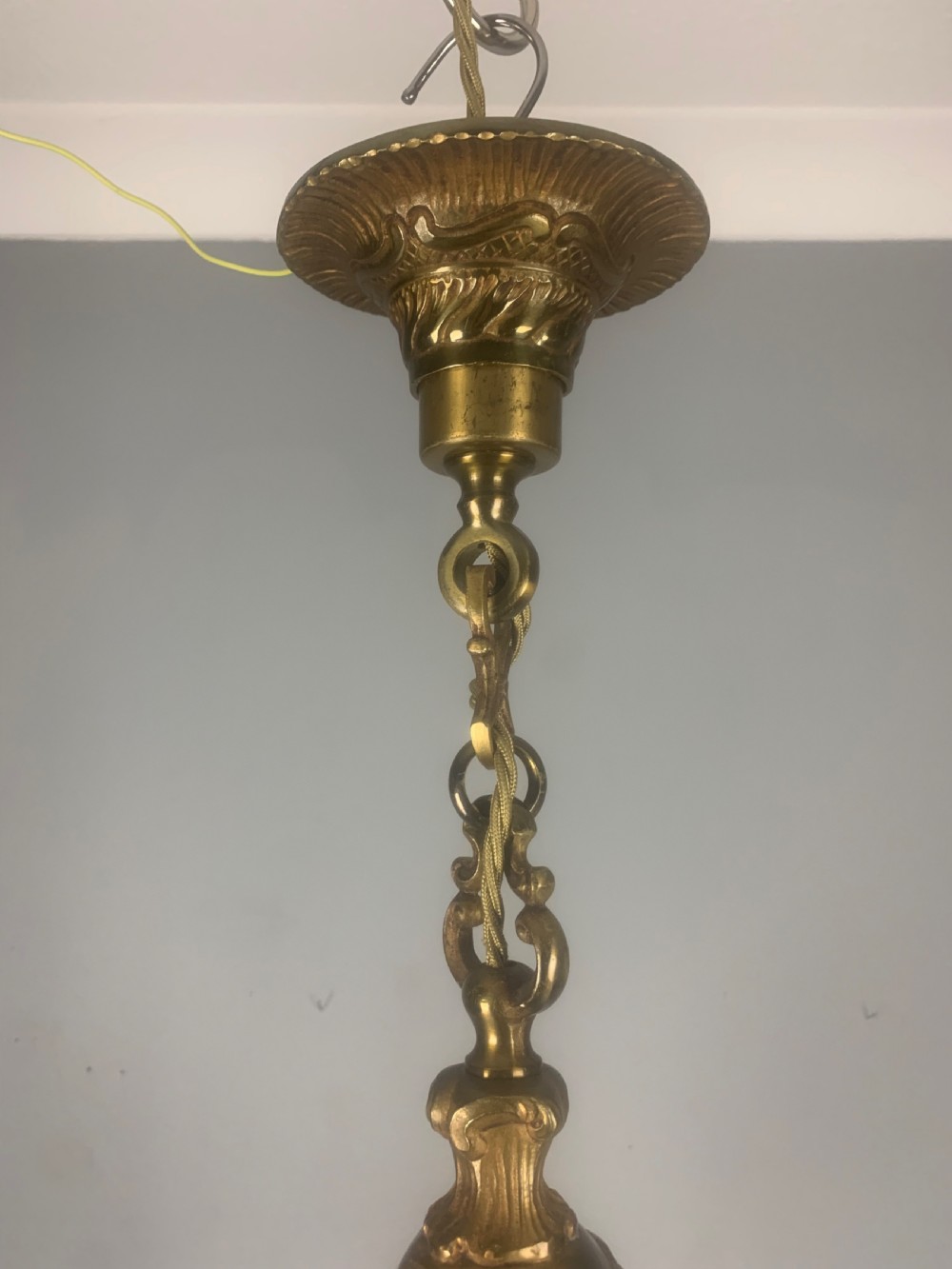 French Bronze 5 Light Antique Chandelier  View VI