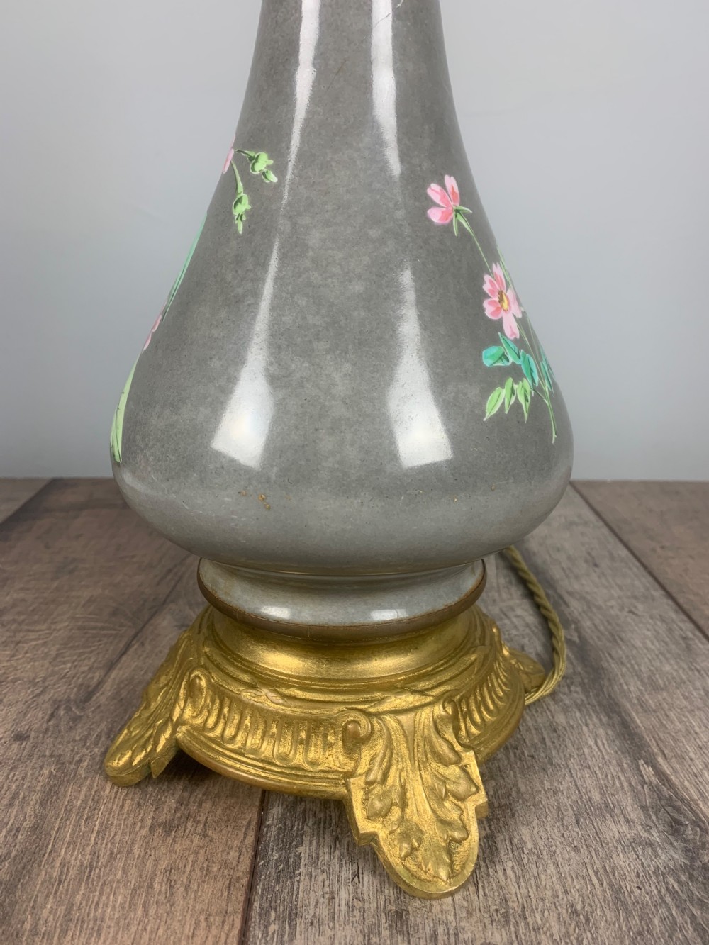 French Antique Table Lamp  View V